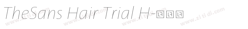 TheSans Hair Trial H字体转换